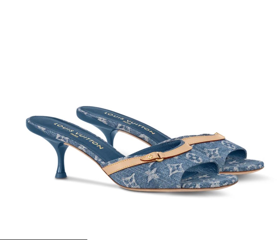 „LV“ Sandalen Blau